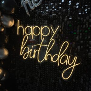 "Happy birthday" Neon Led - obrazek 3