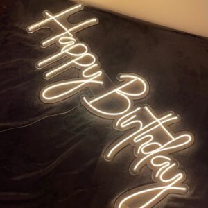 "Happy birthday" Neon Led - obrazek 4