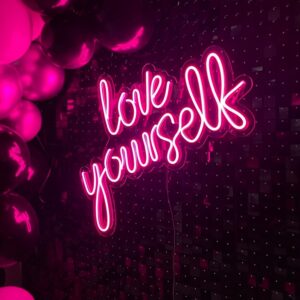 "Love yourself" Neon Led - obrazek 2