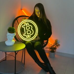 "BTC bitkoin" Neon Led - obrazek 4