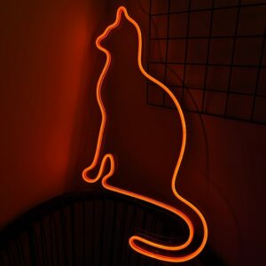 "Kot siedzący" Neon Led - obrazek 3
