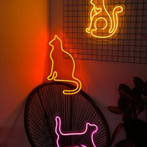 "Kot siedzący" Neon Led - obrazek 4
