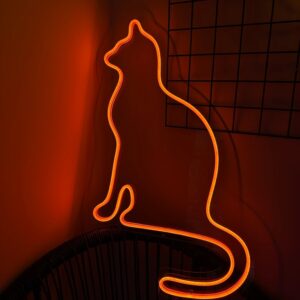 "Kot siedzący" Neon Led - obrazek 2