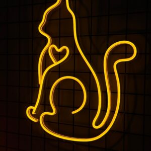 "Kot z serduszkiem" Neon Led - obrazek 2
