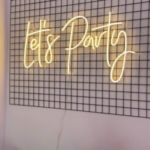 "Let's party" Neon Led