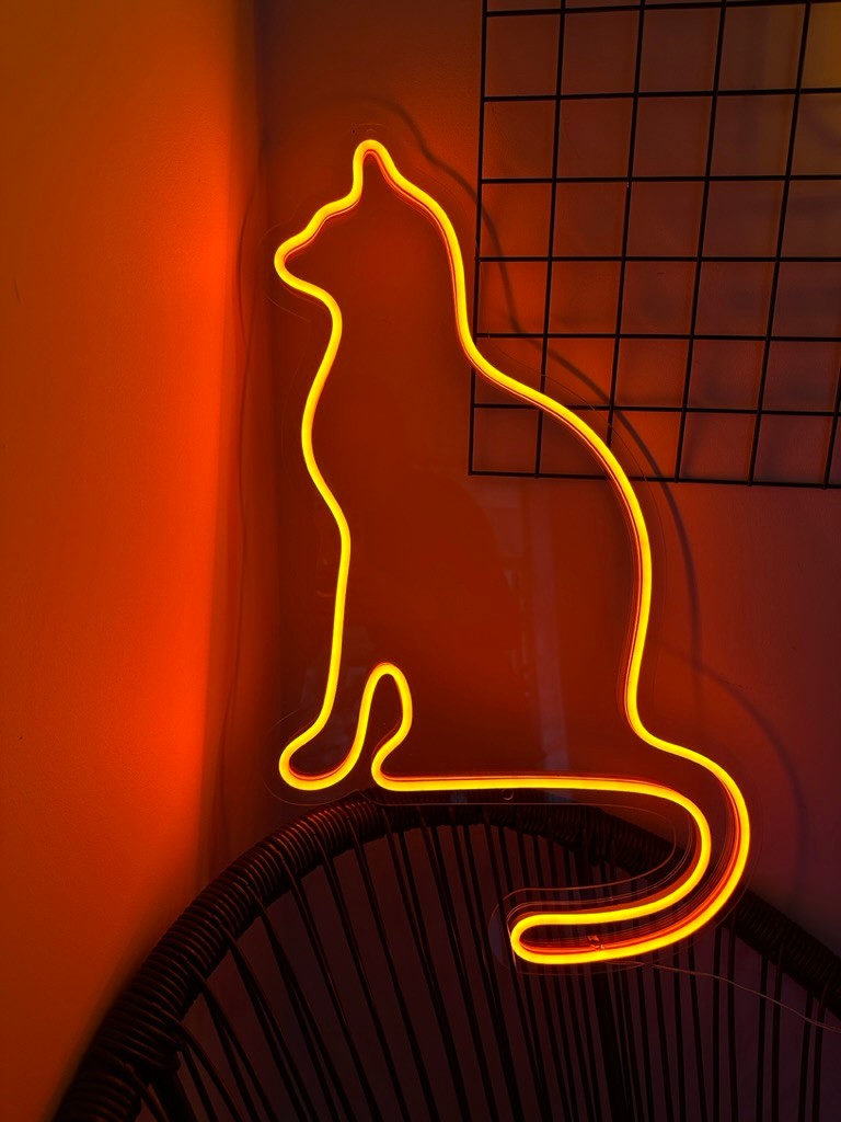 jpeg-optimizer_B5F8BA60-7114-4D30-89C1-77A13D481EA9_1_105_c "Kot siedzący" Neon Led - obrazek 1