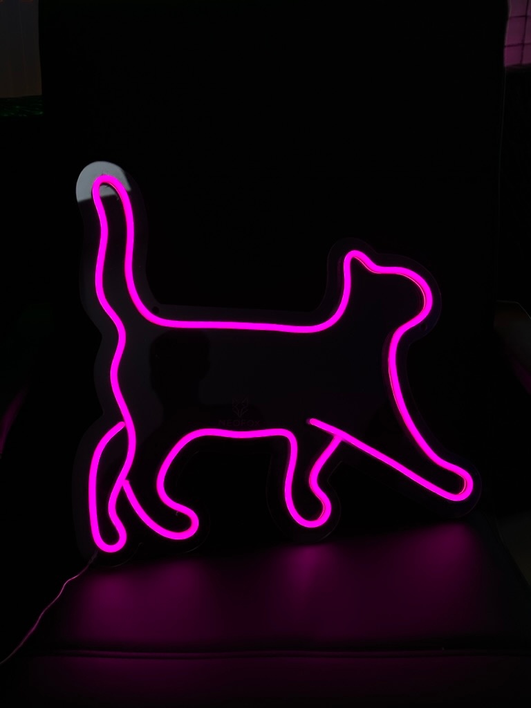 jpeg-optimizer_F734F273-FC0A-487A-BA36-387A32AF513B_1_105_c "Kot idący" Neon Led - obrazek 1