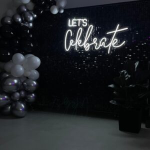 "Let's celebrate" Neon Led - obrazek 5