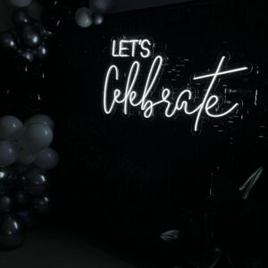 "Let's celebrate" Neon Led - obrazek 4