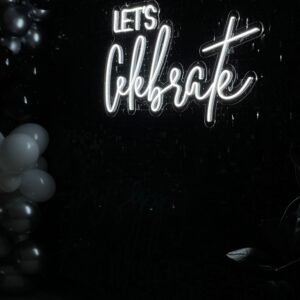 "Let's celebrate" Neon Led - obrazek 3