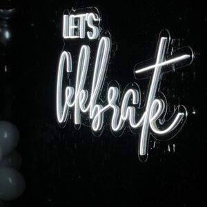 "Let's celebrate" Neon Led - obrazek 2