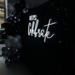 "Let's celebrate" Neon Led