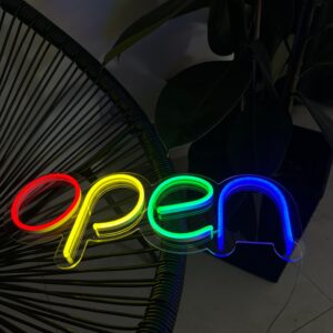"Open" Neon Led