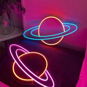 "Planeta saturn" Neon Led - obrazek 3