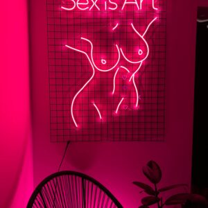 "Sex is art" Neon Led - obrazek 2