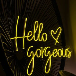 "Hello gorgeous" Neon Led - obrazek 2