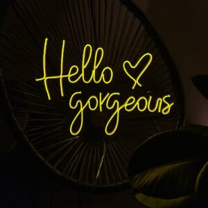 "Hello gorgeous" Neon Led - obrazek 4
