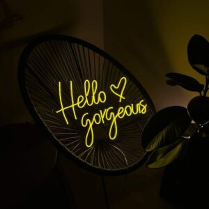 "Hello gorgeous" Neon Led - obrazek 5