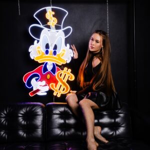 "Donald Duck, Kaczor" Neon Led - obrazek 3