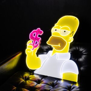 "Homer Simpson" Neon Led